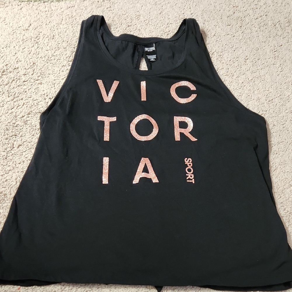 Victoria's Secret Victoria Sport Sparkly Tank Sz L